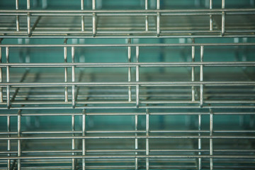 metal fittings at the construction site