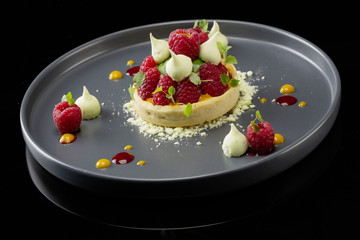 Tartelette à la framboise