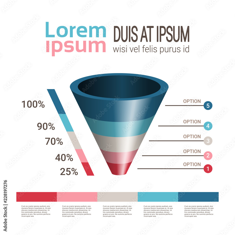 Poster business timeline process chart infographics funnel template used for presentation and workflow layo