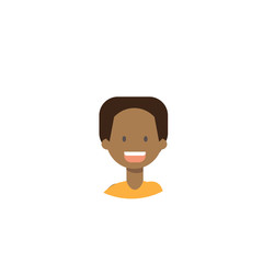 African children face happy boy portrait