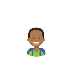 African children face happy boy portrait