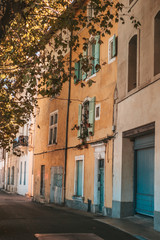 Arles, France, September 23, 2018: Narrow old city streets
