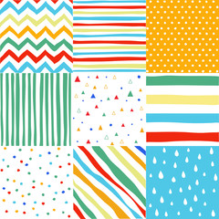 Obraz premium seamless patterns with fabric textures