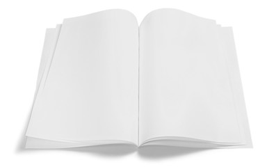 Notebook with White Pages