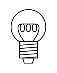 Obraz premium 電球線(線画)線