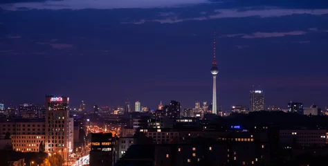 Tuinposter night over Berlin © Sven