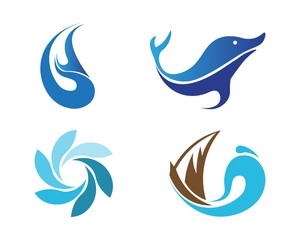 Fototapeta na wymiar water drop Logo Template vector illustration design