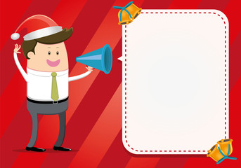 Man Announces The Christmas Sales