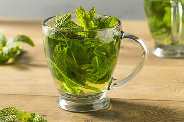 Homemade Hot Fresh Mint Tea