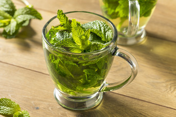 Homemade Hot Fresh Mint Tea