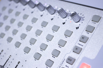 Recording audio studio mixing desk