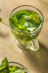 Homemade Hot Fresh Mint Tea