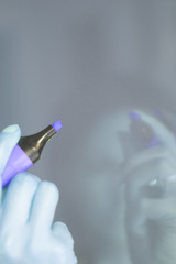 Felt tip marker highlighter pen