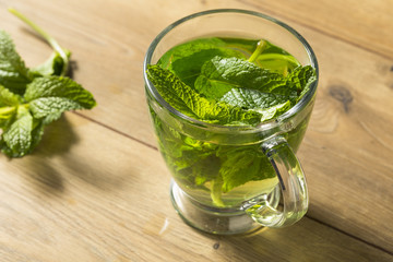 Homemade Hot Fresh Mint Tea