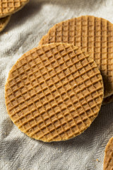 Homemade Dutch Stroopwafles with Honey