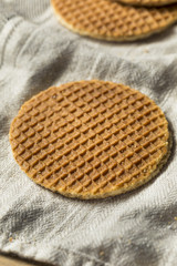 Homemade Dutch Stroopwafles with Honey
