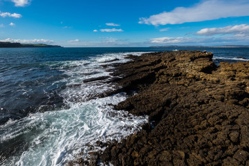 Landscape of Ballycastle beach, Northern Ireland