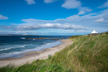 Landscape of Ballycastle beach, Northern Ireland
