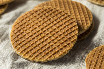 Homemade Dutch Stroopwafles with Honey