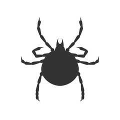 Tick vector sign on white background