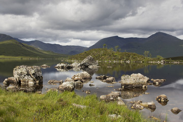 Fototapeta na wymiar Loch Rannoch in the Scottish Highlands 