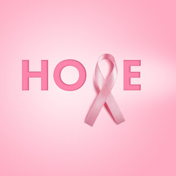 Breast cancer awareness ribbon 