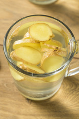 Homemade Fresh Ginger Tea