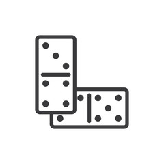 Domino game vector icon