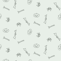 Halloween Seamless Vector Background