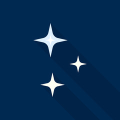 Space stars icon. Flat illustration of space stars vector icon for web design