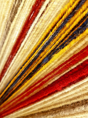 Handcrafted Colorful Wool Threads Background