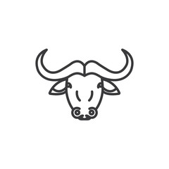 Buffalo vector icon