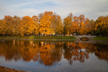 Saint Petersburg, Russia - Michael Garden (Mikhaylovskiy Sad) at sunset
