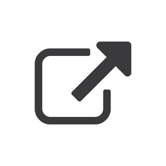 External link symbol vector icon