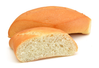 Bread on a white background