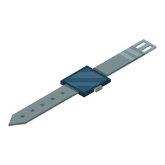 Smart watch icon. Isometric of smart watch vector icon for web design isolated on white background