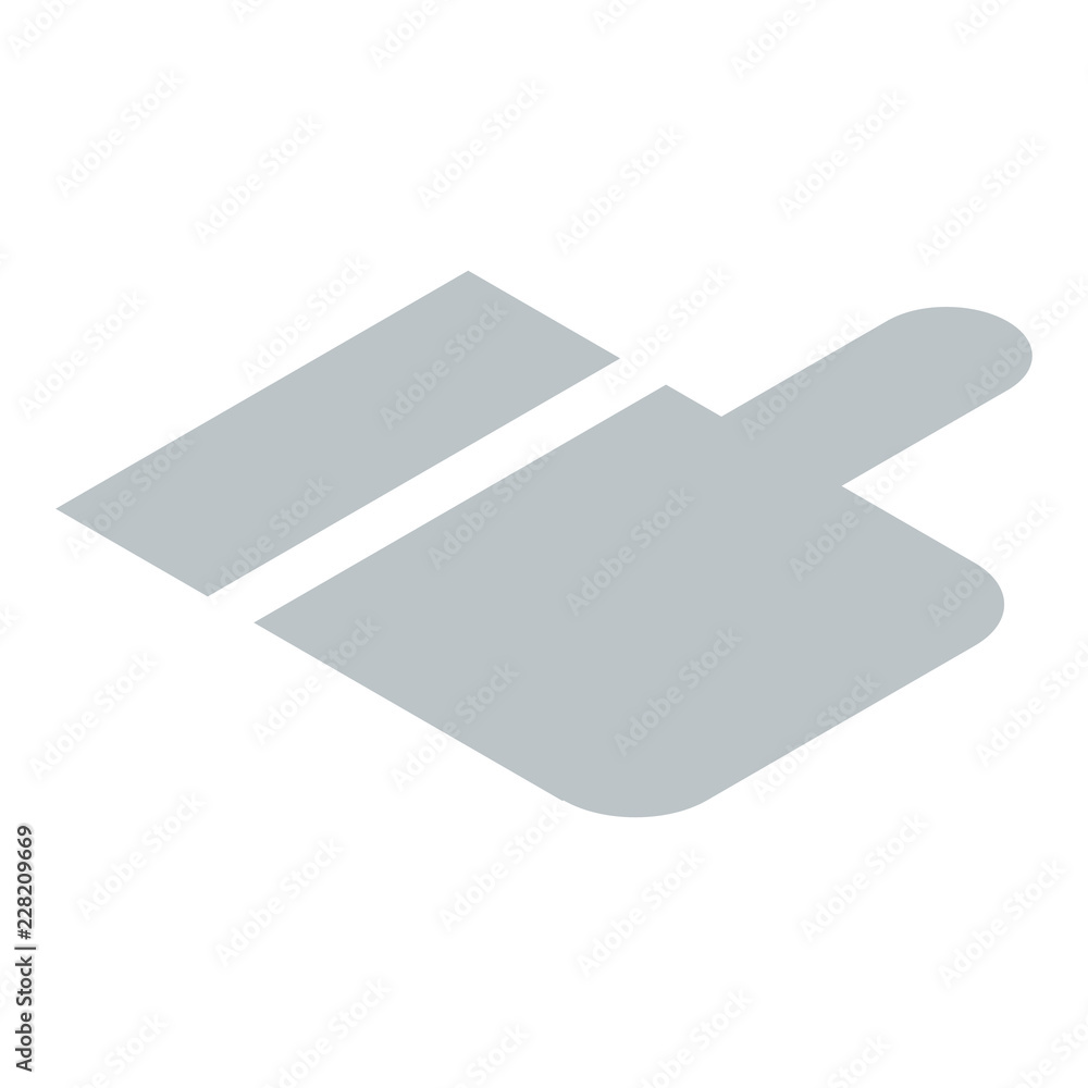 Aufkleber grey thumb up icon. isometric of grey thumb up vector icon for web design isolated on white backgrou