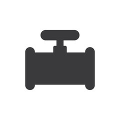 Industrial pipe vector icon