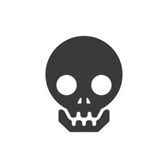 Human skull vector icon