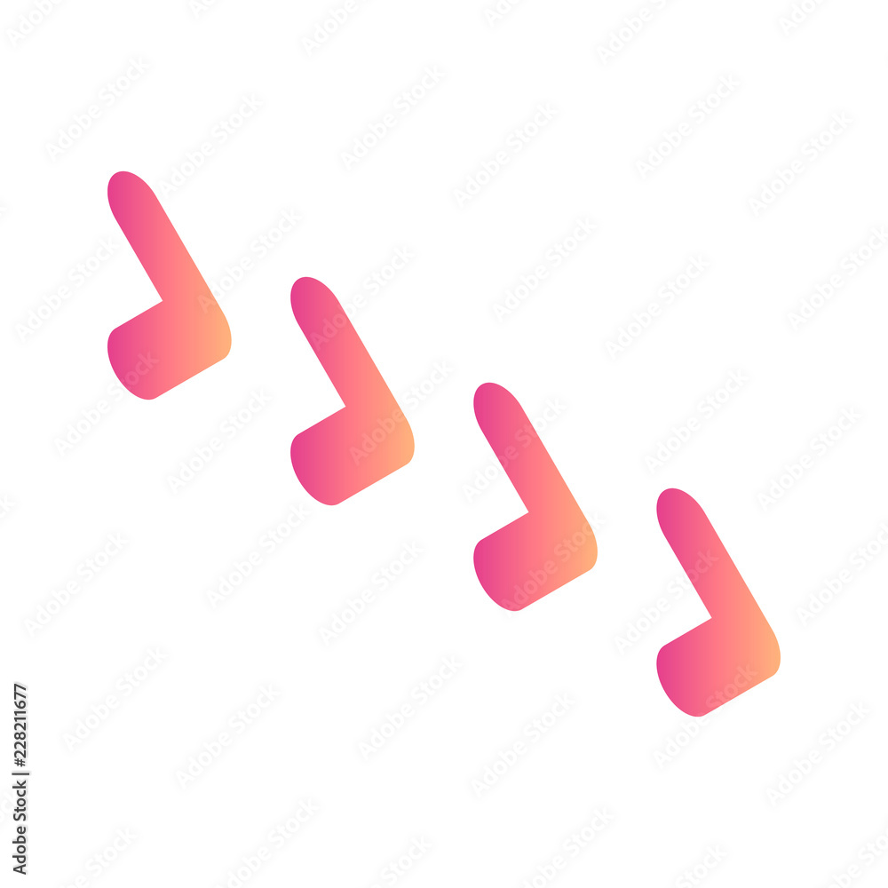 Poster red gradient sideway icon. isometric of red gradient sideway vector icon for web design isolated on 