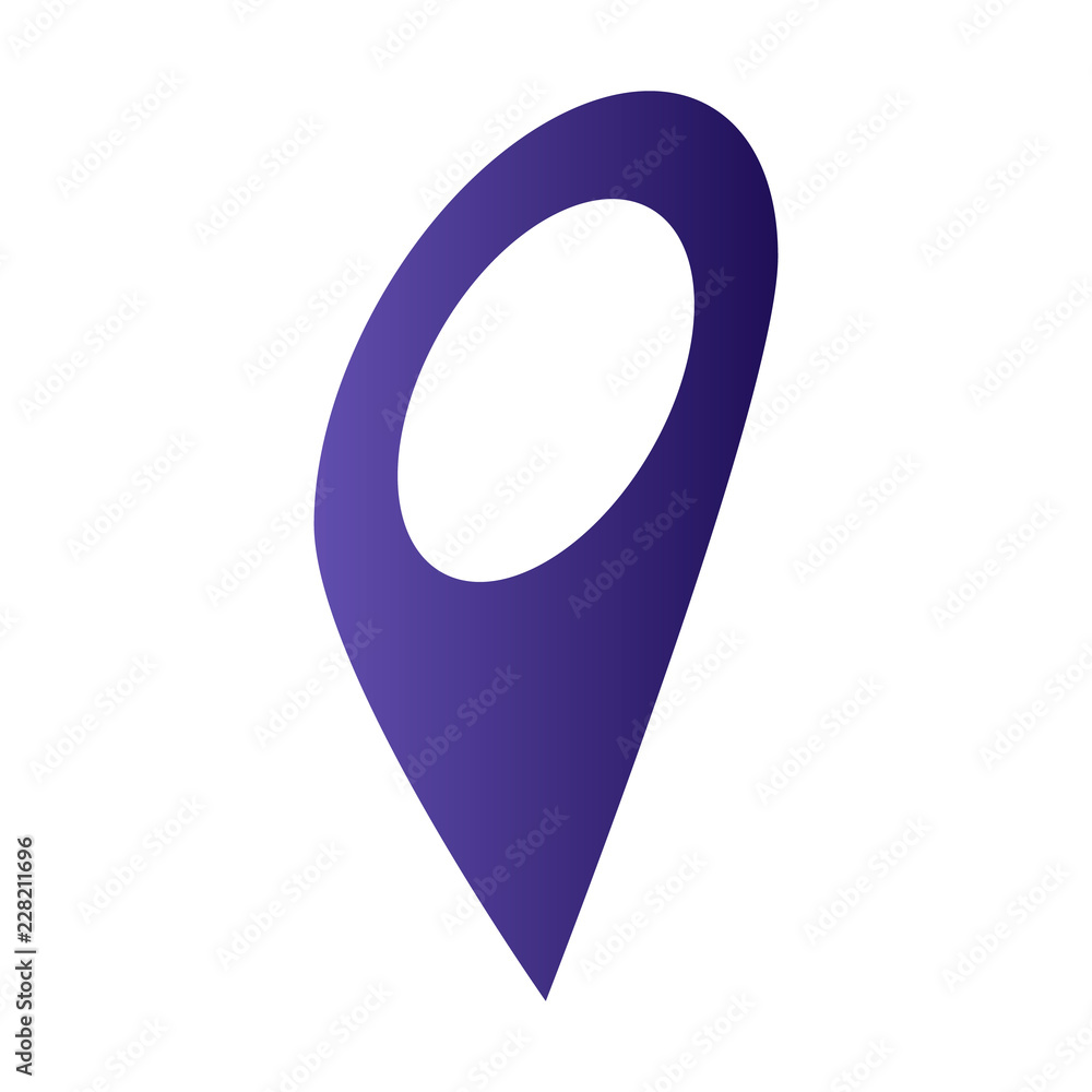 Poster gps map pin icon. isometric of gps map pin vector icon for web design isolated on white background