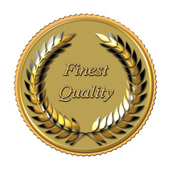 Gold laurel wreath award for finest quality