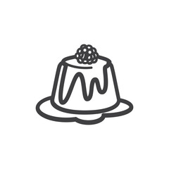 Flan vector icon
