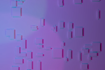 Abstract with soft shadow, plain rectangle or square. Wallpaper for graphic design. Colorful 3D rendering.