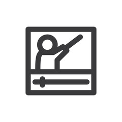 Online course vector icon