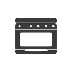 Fototapeta premium Kitchen oven vector icon