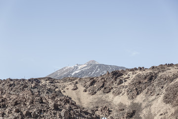 Lava area in the Teide National Park, Tenerife Island, Canary Islands