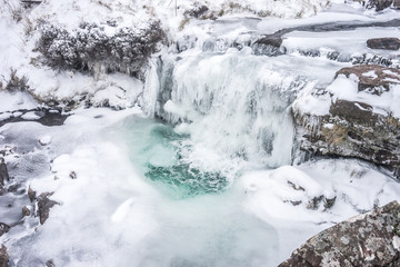 Frozen Waterfall Brecon Beacons