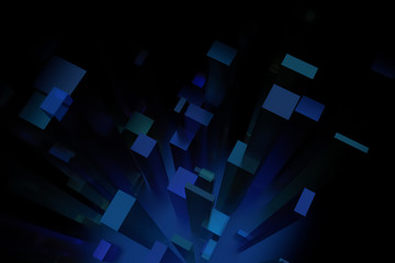 Fototapeta premium 3D rendering. Colorful lighting, pillar, block or shapre for design texture, background.