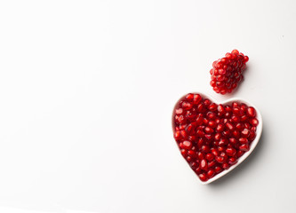 Red pomegranate with love 